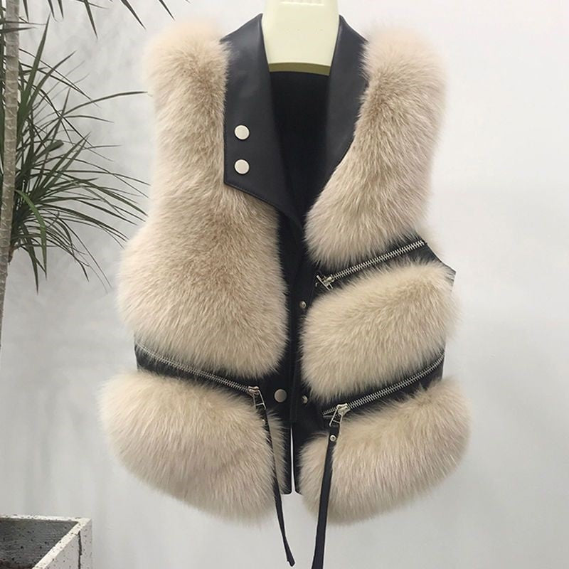 Fur bodywarmer