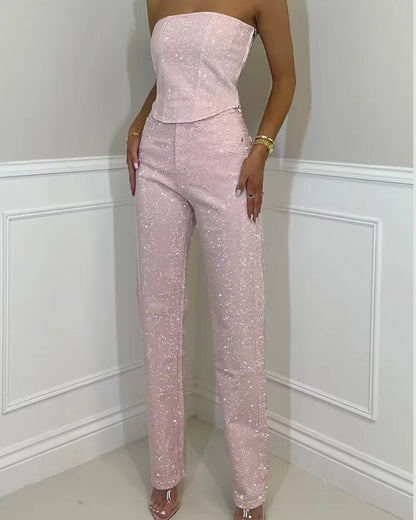 GlowGem Denim Set